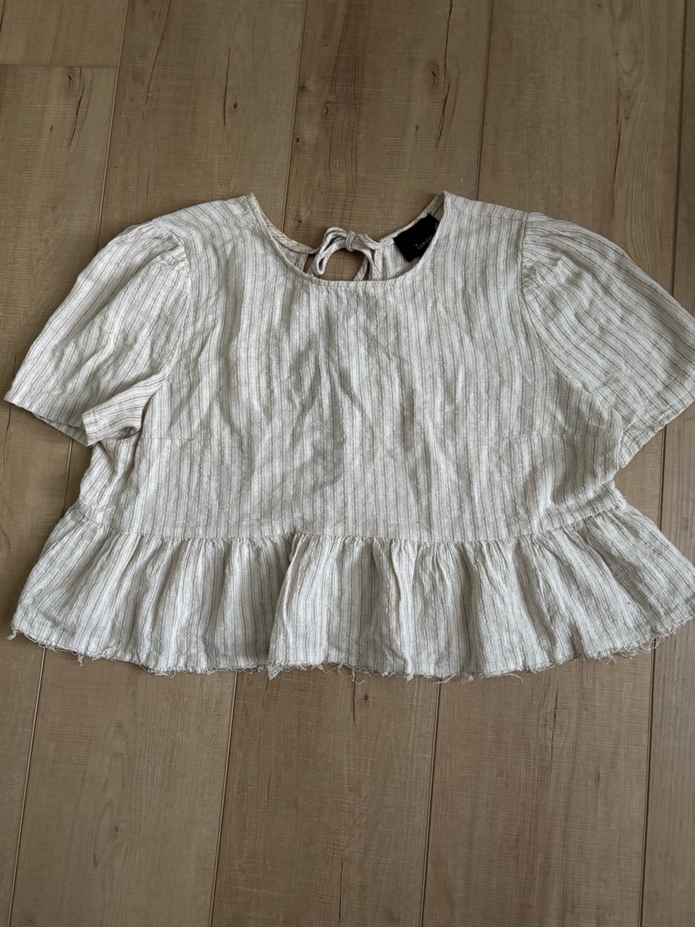 Lumiere Cropped Tie Back Top
